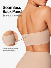Plus-Size Women's Strapless Double Front Clasp Push-Up Bra (Fits D/DD/F/G/H Cups)