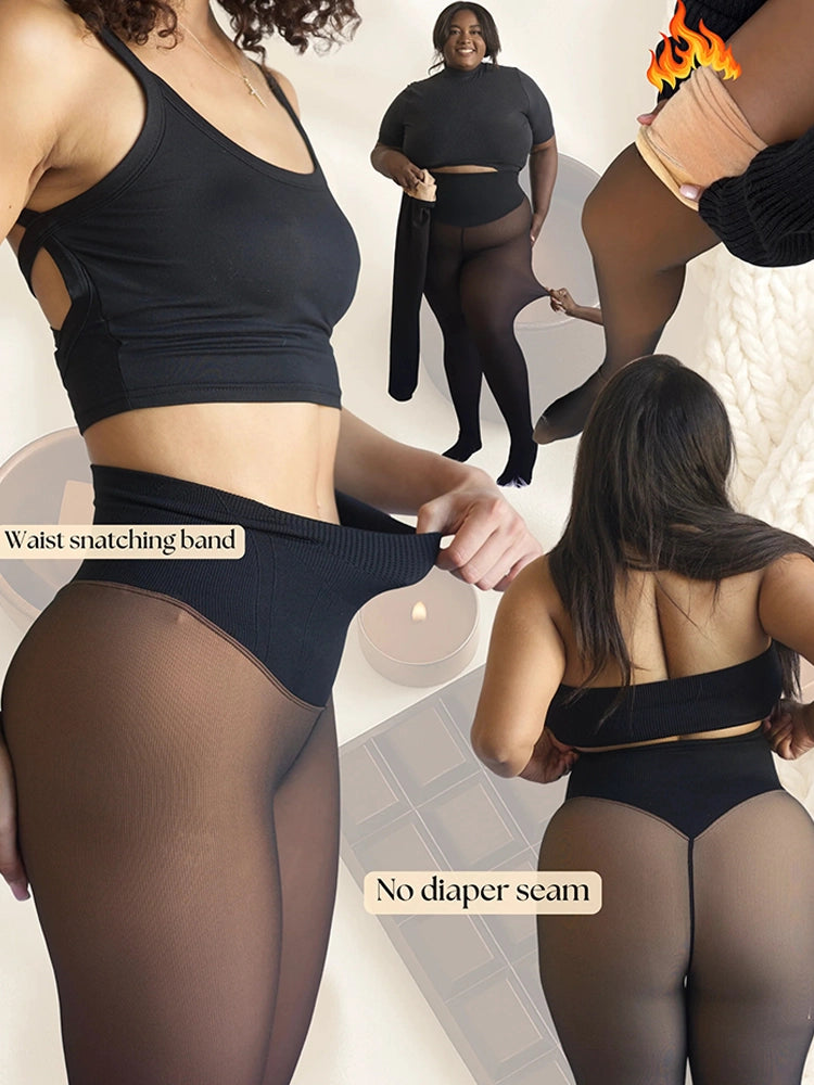 Magic Bare-Leg Look Fleece Lined Tights