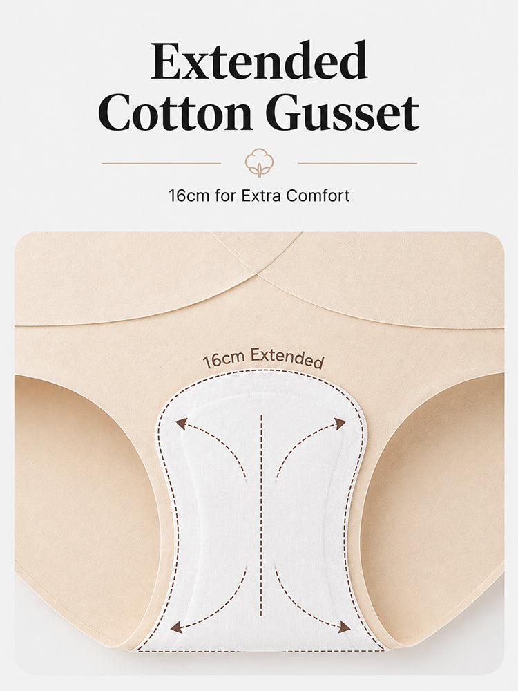 5-Pack Women's Seamless High Waist X-Shape Tummy Control Panties