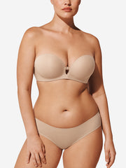 Women's Strapless Front Closure Push-Up Bra