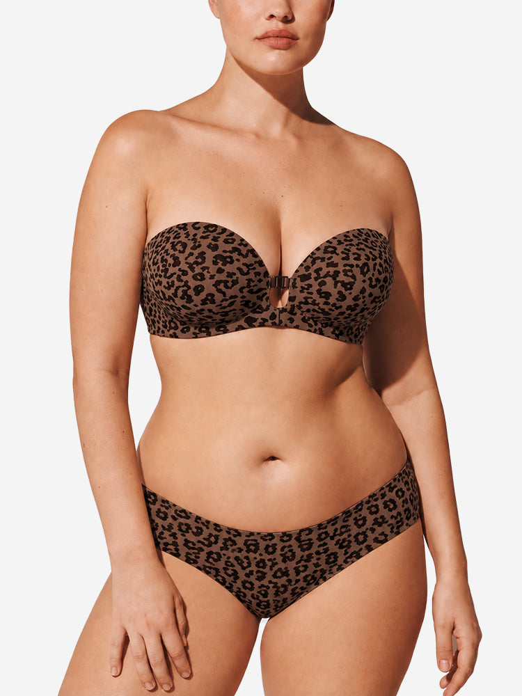Women's Strapless Front Closure Push-Up Bra