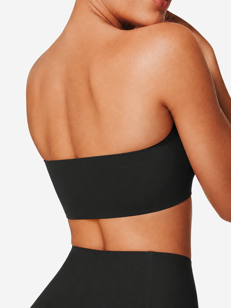 Plus-Size Women's Strapless Double Front Clasp Push-Up Bra (Fits D/DD/F/G/H Cups)