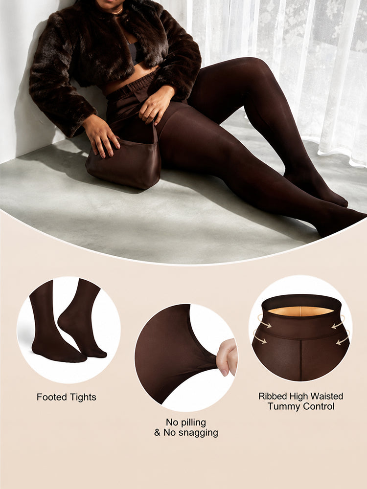 Magic Bare-Leg Look Fleece Lined Tights